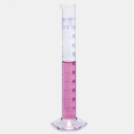 İsolab Mezür - Uzun Form - Hexagonal Cam Tabanlı - 250 Ml - 2 Adet/Paket