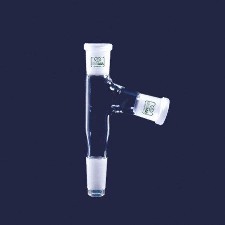 İsolab Adaptör - Çoklu - 2 Boyunlu - Aşağı Açılı -Dişi & Erkek Ns 19/26 - Aşağı Açılı Dişi Ns 19/26