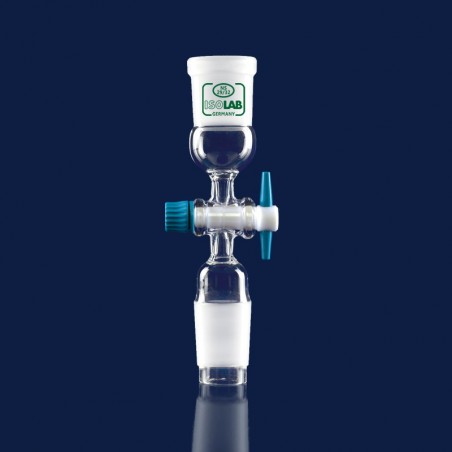 İsolab Konnektör - Musluklu - Dişi Şilif : Ns 24/29 - Erkek Şilif : Ns 24/29