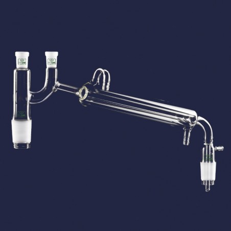 İsolab Distilasyon Bağlantıları - Kondenserli & Claisen Başlıklı - Vakum Adaptörlü - Ns 29/32 - 400 Mm
