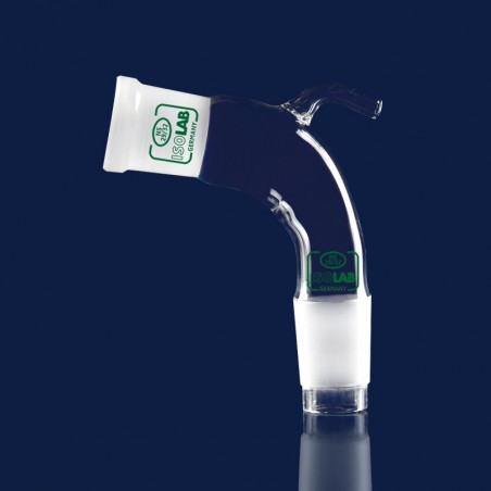 İsolab Adaptör - Aktarım - Eğimli Vakumlu - Dişi Şilif : Ns 29/32 - Erkek Şilif : Ns 29/32