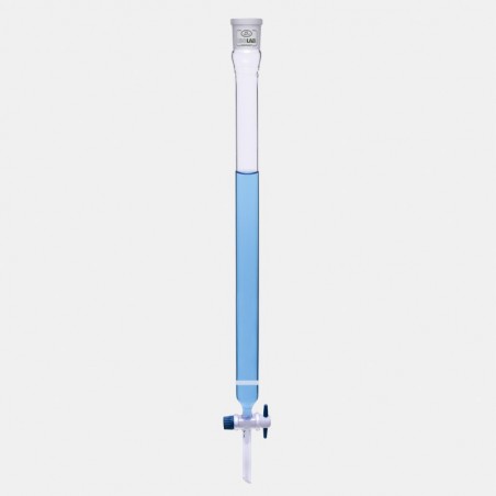 İsolab Kromotografi Kolonu - Dişi Şilifli & Fritli - 200 Mm - Çap 10 Mm - Dişi Şilif : Ns 14/23