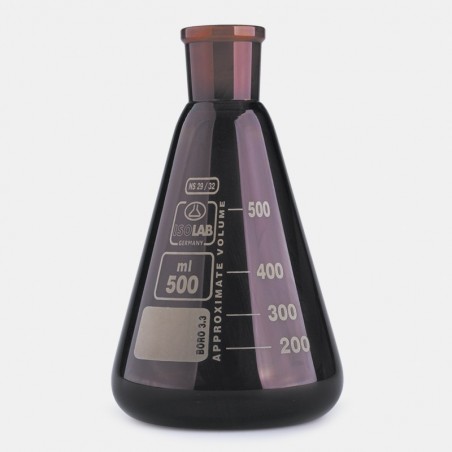 İsolab Erlen - Cam - Şilifli - Amber - 1000 Ml - Ns29/32