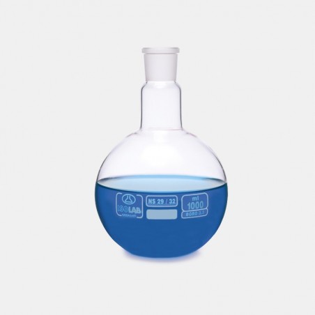 İsolab Balon - Cam - Dibi Düz - Şilifli - 1000 Ml - Ns29/32