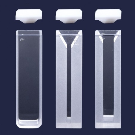 İsolab Spektrofotometre Küveti - Es Kuvars - Yarı Mikro - 12,5X12,5X45 Mm - 1,40 Ml - 2 Adet/Paket