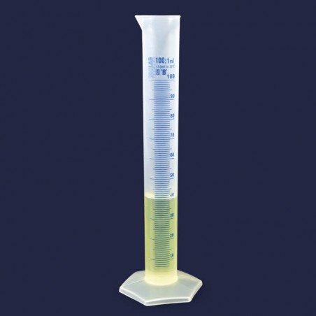 Mezür - Uzun From - P.P - B Kalite - Mavi Skala - 500 Ml