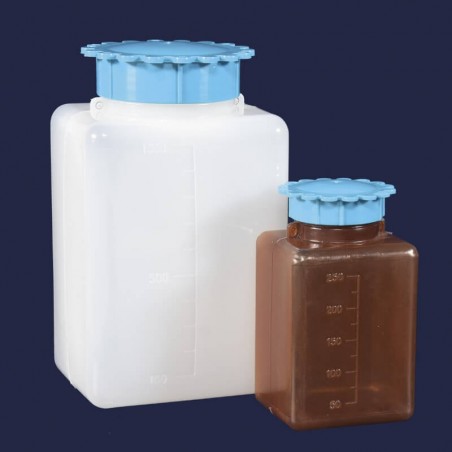 Şişe - P.E - Amber - Geniş Boyun - Vidalı Kapaklı - 100 Ml (50 Adet)