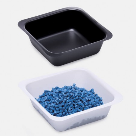 Tartım Kabı - P.S - Kare Form - Siyah - 100 Ml - Gamma Steril (10 Adet)