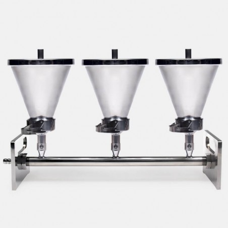 Vakum Manifold Düzeneği - Paslanmaz Çelik - 3 Gözlü