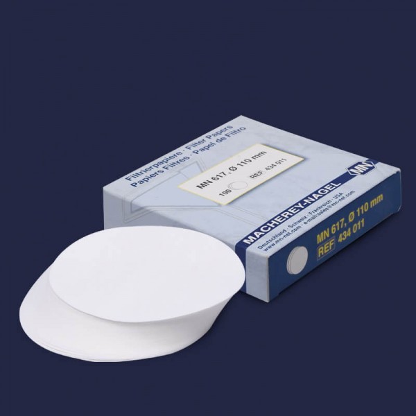 Filtre Kağıdı - Kantitatif - M&Nagel - 125 mm - Beyaz Bant - Orta Akış Hızı (100 Adet)