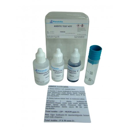 Norateks Asidite Test Kiti ( 1 Damla50 ppm )