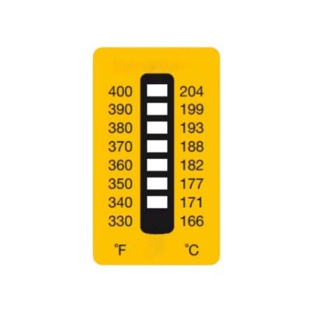 Termopaper (Sıcaklık Ölçüm Etiketi) 166-204 C